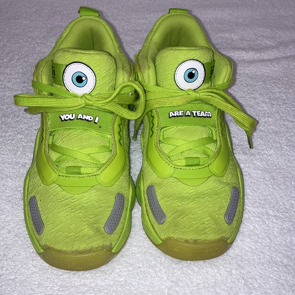 Adidas Donovan Mitchell DON 3 mike Wazowski Monsters Inc Youth Size 3.5 - Picture 2 of 8